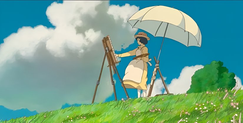 Rüzgar Yükseliyor filminden alınmış ekran alıntısı