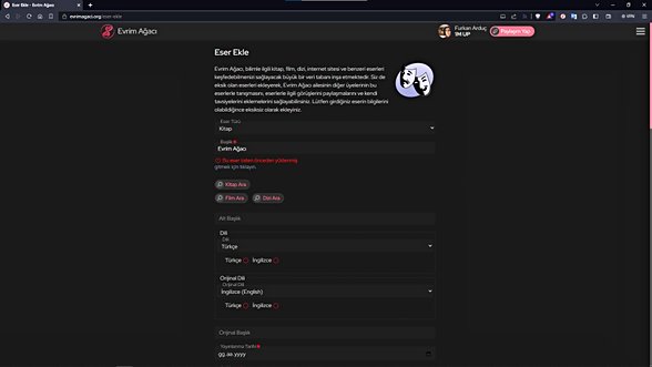 "gitmek için tıklayın." yazan yere tıklayın.