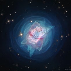 Hubble’dan Parlak Gezegenimsi Bulutsu NGC 7027