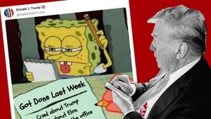 Trump Mocks Federal Workers With SpongeBob Meme Amid Musk Email Outrage