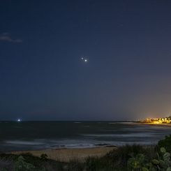  Jupiter and Venus over Italy 