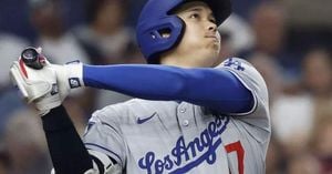 Ohtani Hits 10th Home Run As Dodgers Fall To Marlins