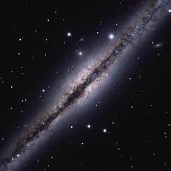 NGC 891'in Yıldızlararası Toz Tavşancıkları