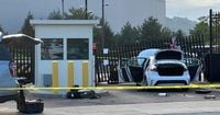 F.B.I. Arrests Man After Car Crashes Into Field Office Gate in Pittsburgh