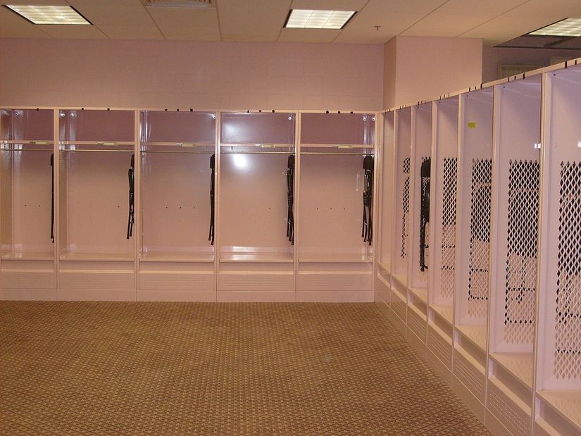 Iowa Kinnick Stadium’nun Pembe Soyunma Odası