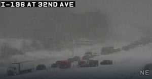 Massive Snowstorm Triggers 100 Vehicle Pileup In Michigan