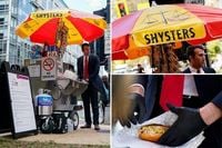 Furloughed IRS lawyer achieves childhood dream of operating hotdog cart