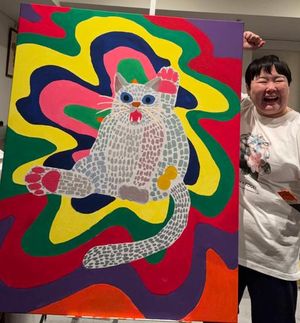 Yasuko Makes Waves With Stunning Cat Painting