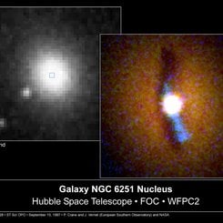 NGC 6251'in Merkezi Parlıyor