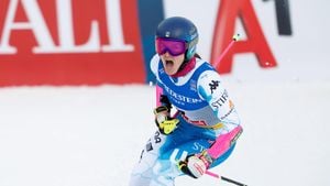 Robinson Leads After First Run At Sestriere Giant Slalom