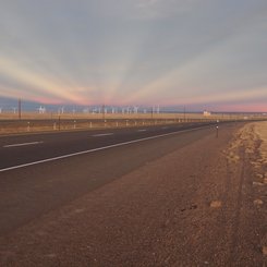 Anticrepuscular Rays Over Wyoming