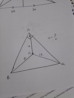 G ağırlık merkezi ise x kaçtır?
