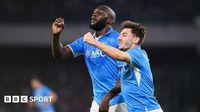Napoli 2-1 AC Milan: Serie A title race: Napoli beat AC Milan to keep pressure on Inter Milan