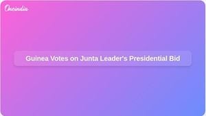 Guinea Referendum Vote May Open Door For Junta Leader