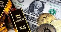 Vàng thế giới rớt giá thảm, bitcoin và chứng khoán vọt tăng