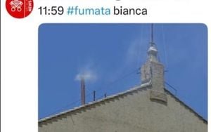 Vatican Confusion As White Smoke Fails To Signal New Pope