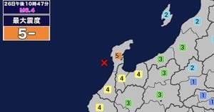 Strong Earthquake Shakes Fukui Prefecture, No Tsunami Risk