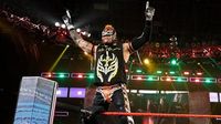 Rey Mysterio helped to the back following WWE SmackDown match