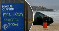 Footpaths cracked and bins overturned after wild overnight surf