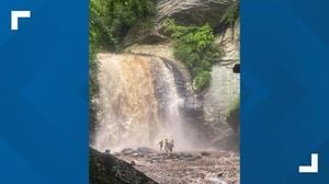 Child Rescued From Rising Waters At Looking Glass Falls