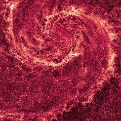 The Whirlpool Galaxy in Infrared Dust