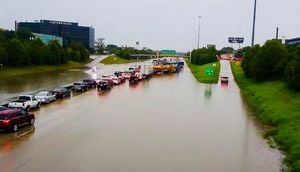 Tropical Storm Lee's Interaction With Cold Front Enhances Water Transport