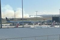 Melbourne Airport spokesperson provides details on nearby grassfire