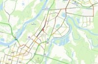 Уфа встала в 8-балльных пробках