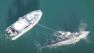 Rescue Efforts Save Humpback Whale Near Międzyzdroje