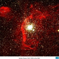 NGC 1850: Gaz Bulutları ve Yıldız Kümeleri
