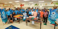 Marlins give back ahead of new school year