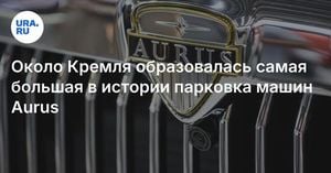 Aurus Limousines Create Historic Parking Lot At Kremlin