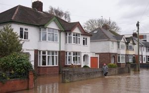 Cold Snap And Flooding Rock UK And Ireland After Storm Darragh