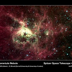 The Tarantula Nebula from Spitzer