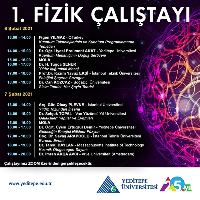 Yeditepe Üniversitesi 1. Fizik Çalıştayı