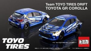 Tomica Launches Team TOYO TIRES DRIFT Toyota GR Corolla