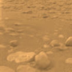 The Surface of Titan from Huygens