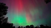 Northern lights may be visible in Wisconsin on Monday and Tuesday