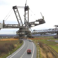 A Bucket-Wheel Excavator on Earth