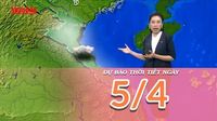 [Video] Dự báo thời tiết ngày 5/4/2025: Nắng nóng gia tăng ở phía Nam
