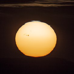 Gün Batımında Güneş Lekesi