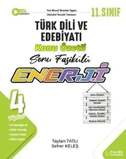 Palme 11.Sınıf Enerji Türk Dili ve Edebiyatı Konu Özetli Soru Fasikülü (4 Fasikül)