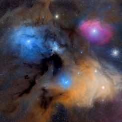 Rho Ophiuchi’nin Renkli Bulutları