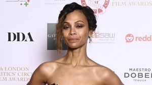 Zoe Saldana Shines At London Critics' Circle Film Awards