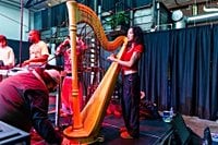 This Bay Area musician is bringing hip-hop — and a harp — to the Super Bowl