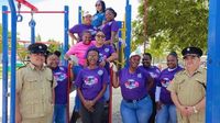 Police Officers Take on Community Projects for Women’s Month - Channel 5 Belize