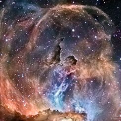  NGC 3576: The Statue of Liberty Nebula 