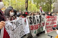 Palestine protests live: Pro-Gaza students chant ‘Palestine will live forever’