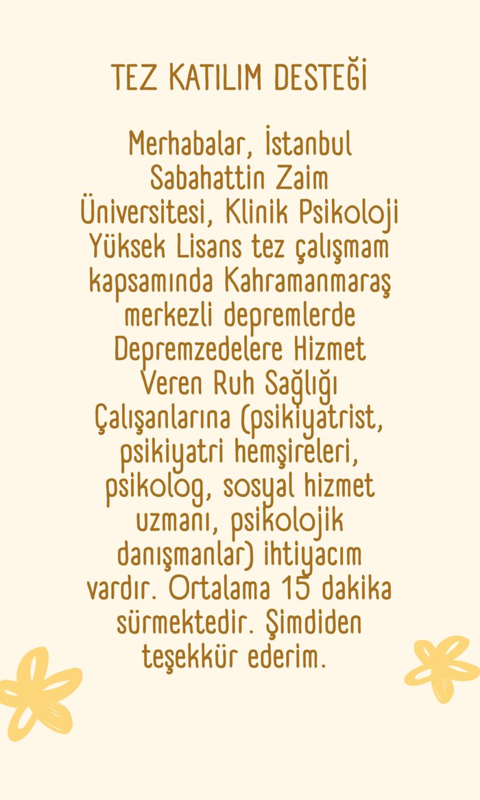 Depremzedelere Hizmet Veren Ruh Sağlığı Çalışanlarının  Travma Deneyimleri
