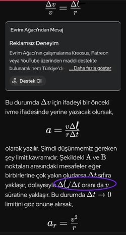 "∆r" kavramına pek sıcak bakamadım, doğru kullandığınıza emin misiniz?